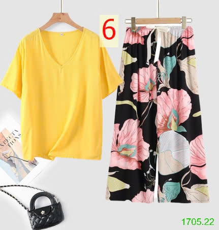 25HA1705.22 - BỘ MẶC NHÀ QUẦN DÀI NỮ