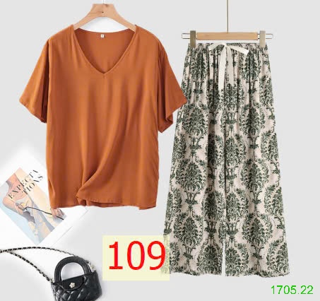 25HA1705.22 - BỘ MẶC NHÀ QUẦN DÀI NỮ
