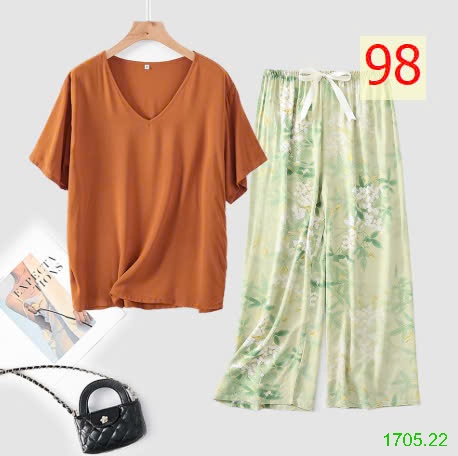 25HA1705.22 - BỘ MẶC NHÀ QUẦN DÀI NỮ