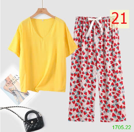 25HA1705.22 - BỘ MẶC NHÀ QUẦN DÀI NỮ