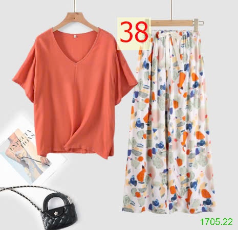 25HA1705.22 - BỘ MẶC NHÀ QUẦN DÀI NỮ