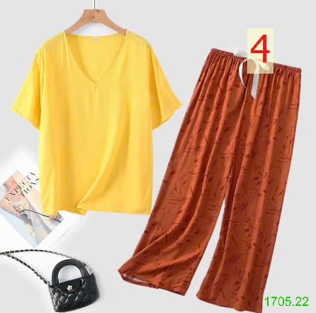 25HA1705.22 - BỘ MẶC NHÀ QUẦN DÀI NỮ