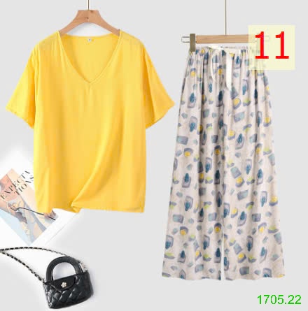 25HA1705.22 - BỘ MẶC NHÀ QUẦN DÀI NỮ
