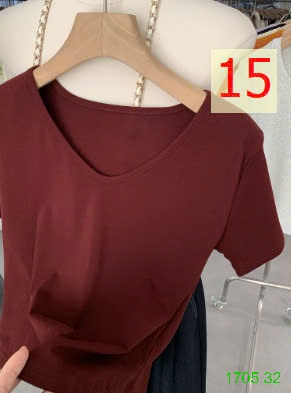 25HA1705.32 - ÁO ĐUÔI TÔM CỔ V NỮ