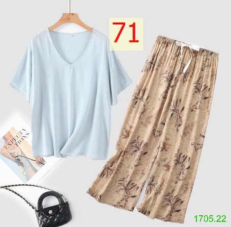 25HA1705.22 - BỘ MẶC NHÀ QUẦN DÀI NỮ