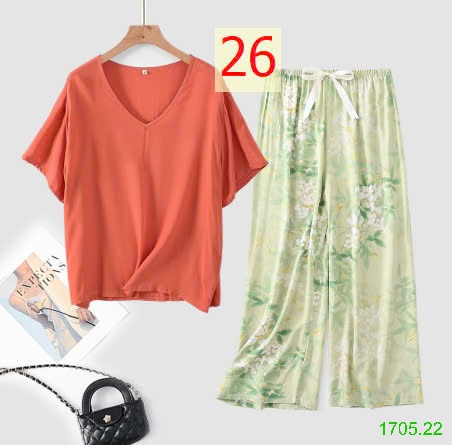 25HA1705.22 - BỘ MẶC NHÀ QUẦN DÀI NỮ