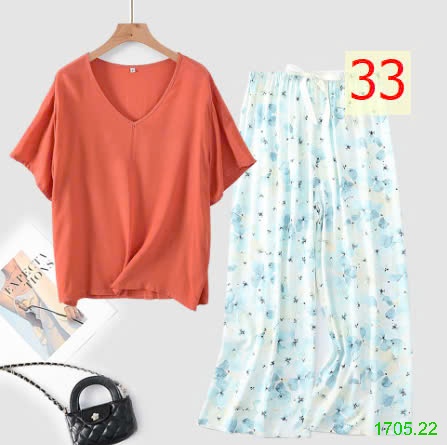 25HA1705.22 - BỘ MẶC NHÀ QUẦN DÀI NỮ