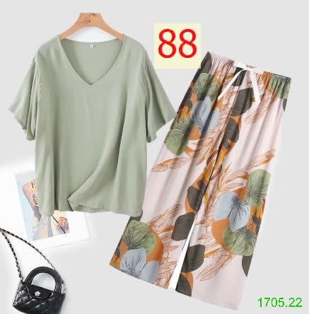 25HA1705.22 - BỘ MẶC NHÀ QUẦN DÀI NỮ