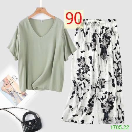 25HA1705.22 - BỘ MẶC NHÀ QUẦN DÀI NỮ
