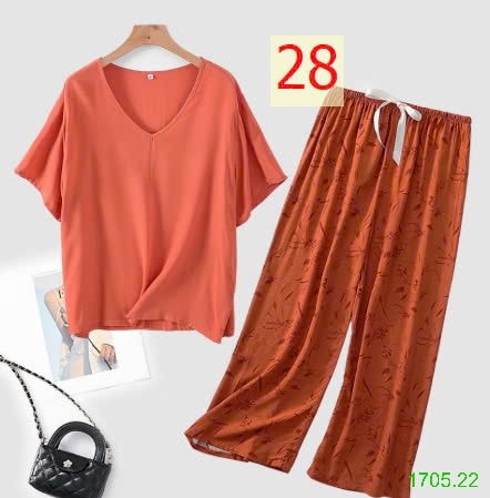 25HA1705.22 - BỘ MẶC NHÀ QUẦN DÀI NỮ