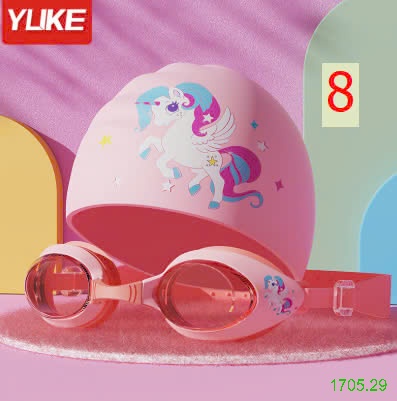 25HA1705.29 - SET MŨ KÈM KÍNH BƠI YUKE CHO BÉ