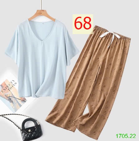 25HA1705.22 - BỘ MẶC NHÀ QUẦN DÀI NỮ
