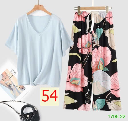 25HA1705.22 - BỘ MẶC NHÀ QUẦN DÀI NỮ