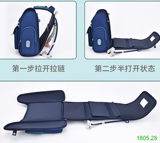 25HA1805.28 - BA LÔ CHỐNG GÙ KÈM ĐỒNG HỒ CHO BÉ YÊU