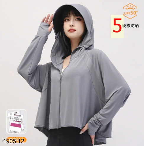 25HA1905.12 - ÁO NẮNG CÁNH RƠI DÁNG NGẮN LỤA BĂNG