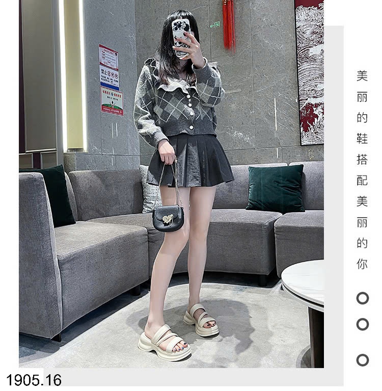 25HA1905.16 - DÉP NỮ TĂNG CHIỀU CAO
