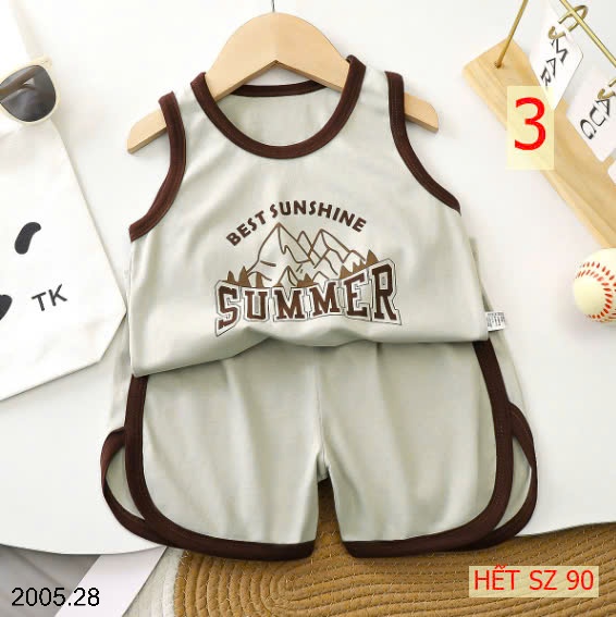 25HA2005.28 - SET 2 BỘ BA LỖ CHO BÉ TRAI
