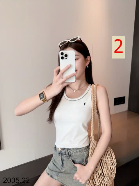 25HA2005.22 - ÁO SÁT NÁCH NỮ THÊU NGỰA PONY HÃNG HELLO VAVA