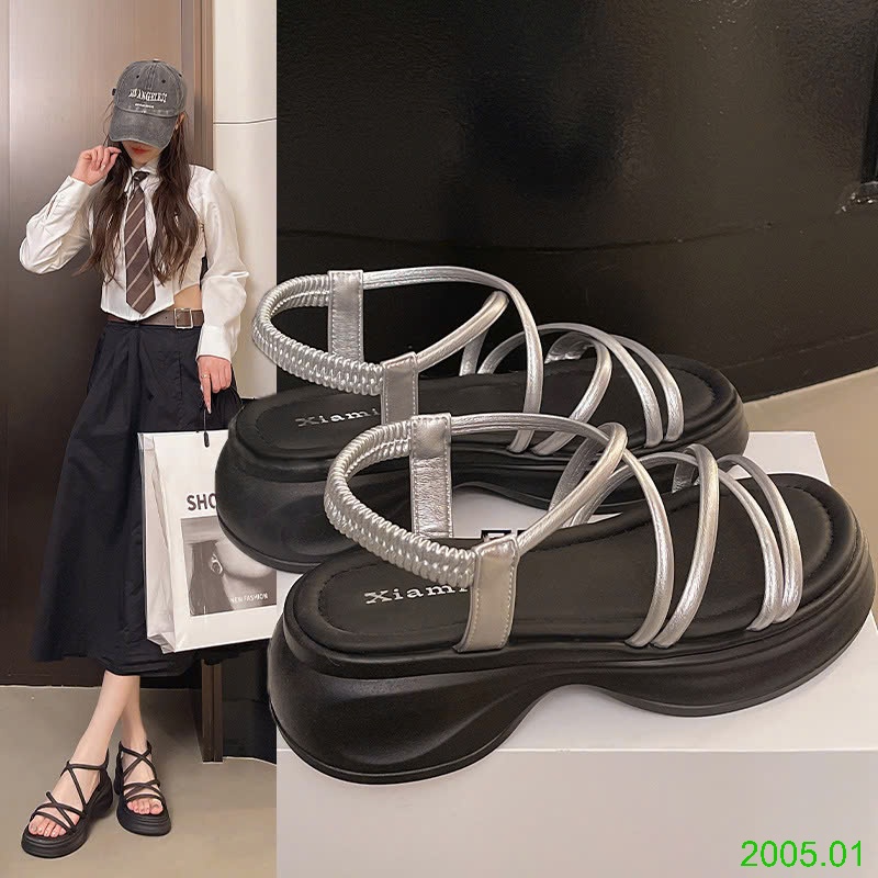 25HA2005.01 - SANDAL QUAI MẢNH ĐẾ DÀY