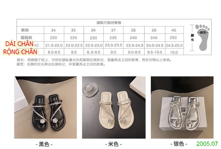 25HA2005.07 - DÉP SANDAL XỎ NGÓN MÙA HÈ CHO NỮ