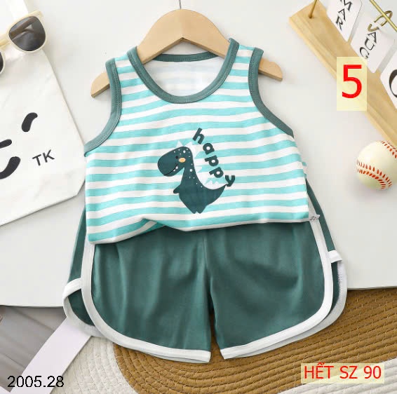 25HA2005.28 - SET 2 BỘ BA LỖ CHO BÉ TRAI