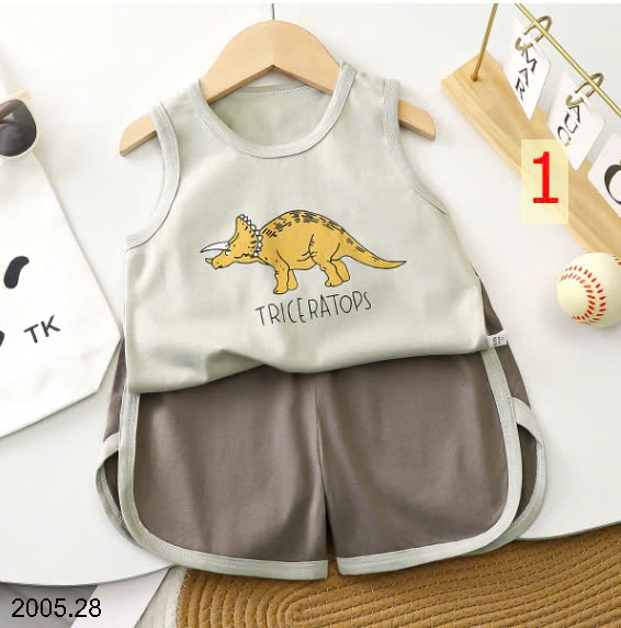 25HA2005.28 - SET 2 BỘ BA LỖ CHO BÉ TRAI