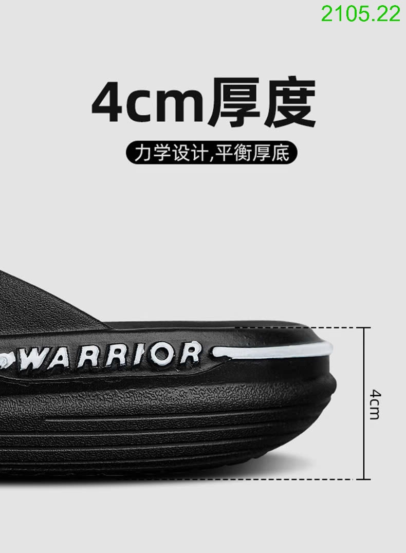 25HA2105.22 - DÉP XỎ NGÓN WARRIOR NAM CHỐNG TRƠN TRƯỢT