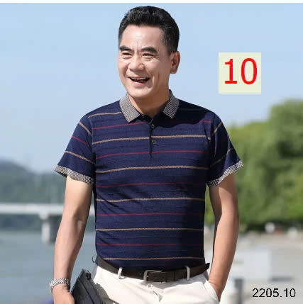 25HA2205.10 -POLO TRUNG NIÊN CHO BỐ