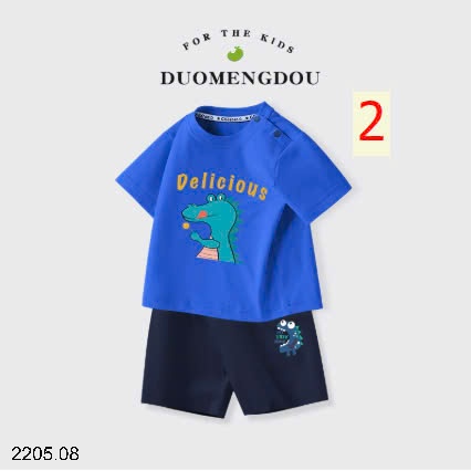 25HA2205.08 - BỘ COTTON NGUYÊN CHẤT QUẢNG CHÂU CHO BÉ