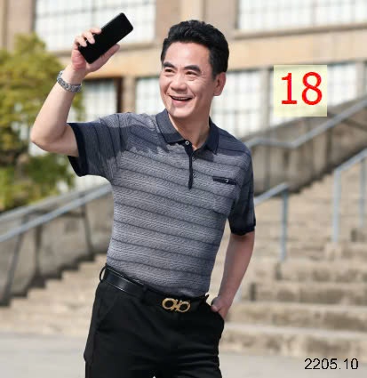 25HA2205.10 -POLO TRUNG NIÊN CHO BỐ
