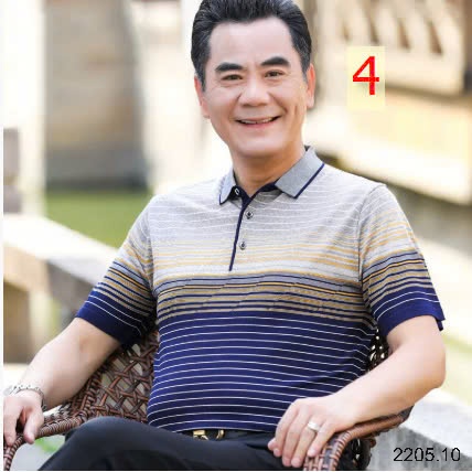 25HA2205.10 -POLO TRUNG NIÊN CHO BỐ