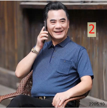 25HA2205.10 -POLO TRUNG NIÊN CHO BỐ