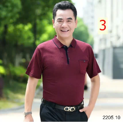 25HA2205.10 -POLO TRUNG NIÊN CHO BỐ