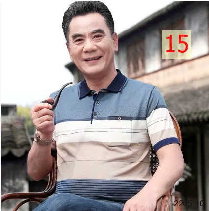 25HA2205.10 -POLO TRUNG NIÊN CHO BỐ