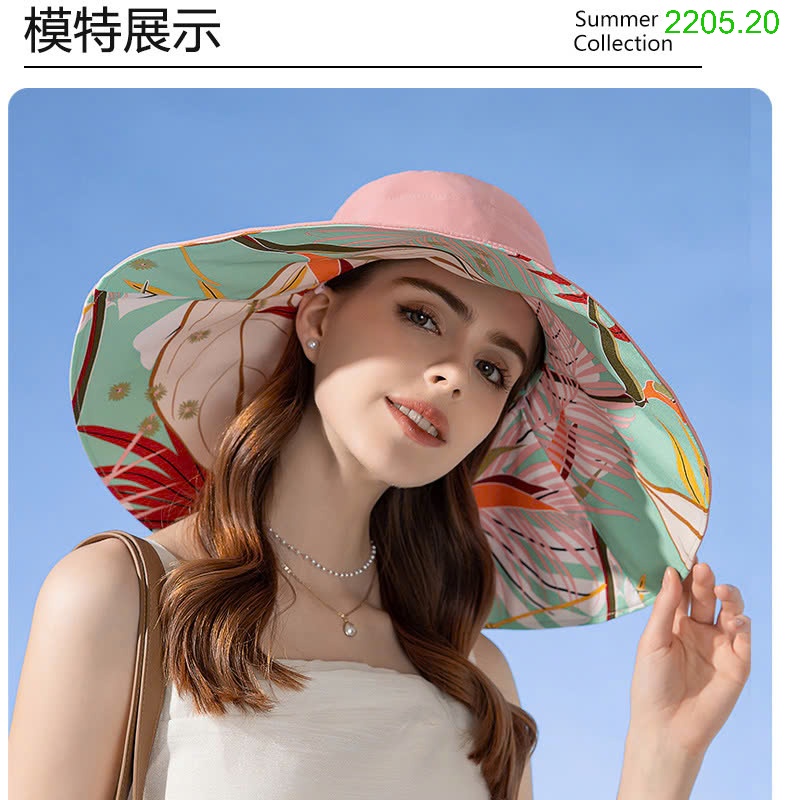 25HA2205.20 - MŨ CHỐNG NẮNG VÀNH RỘNG NỮ