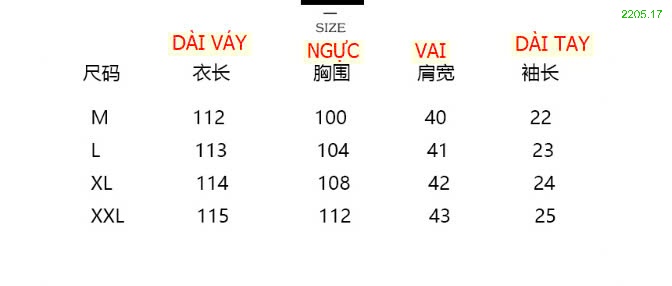 25HA2205.17 - VÁY ĐŨI CỔ SEN DÁNG DÀI