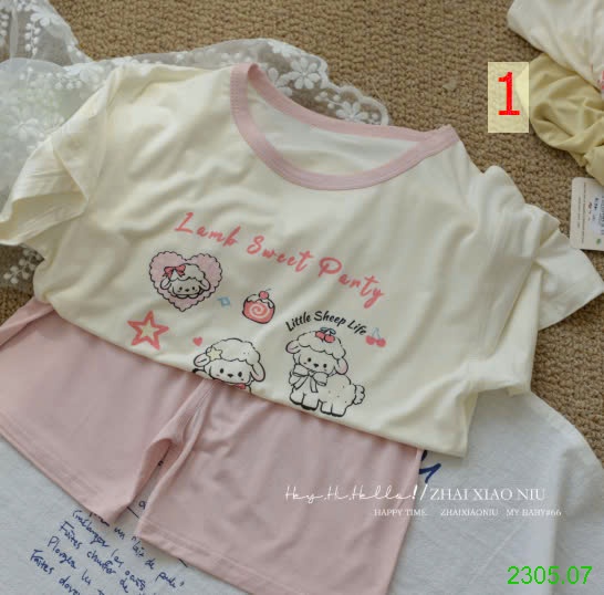 25HA2305.07 - BỘ MẶC NHÀ CHO BÉ YÊU