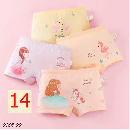 25HA2305.22 - SET 4 QUẦN CHÍP BÉ GÁI