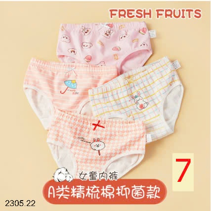 25HA2305.22 - SET 4 QUẦN CHÍP BÉ GÁI
