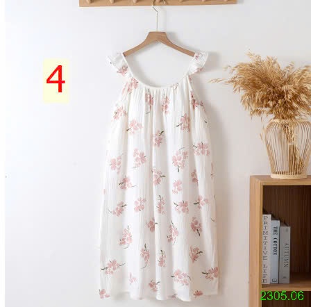 25HA2305.06 - VÁY XÔ MUSLIN KÈM ĐỆM NGỰC CHO NỮ