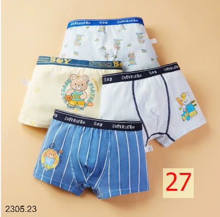 25HA2305.23 - SET 4 QUẦN SỊP ĐÙI BÉ TRAI