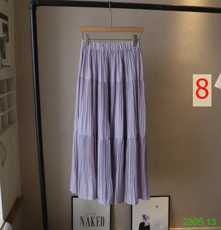 25HA2305.13 - CHÂN VÁY VOAN XẾP LY DÁNG DÀI