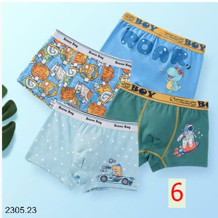 25HA2305.23 - SET 4 QUẦN SỊP ĐÙI BÉ TRAI