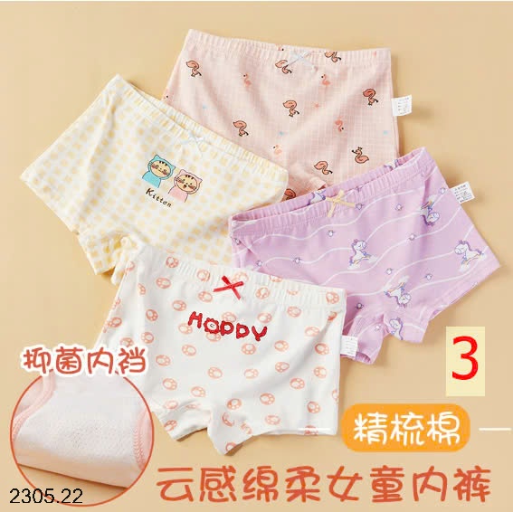 25HA2305.22 - SET 4 QUẦN CHÍP BÉ GÁI