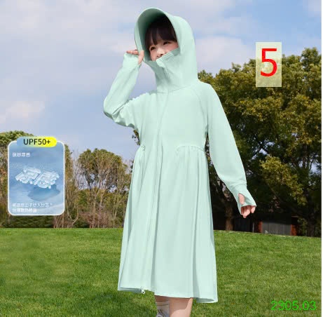 25HA2305.03 - ÁO CHỐNG NẮNG DÁNG DÀI CHO BÉ