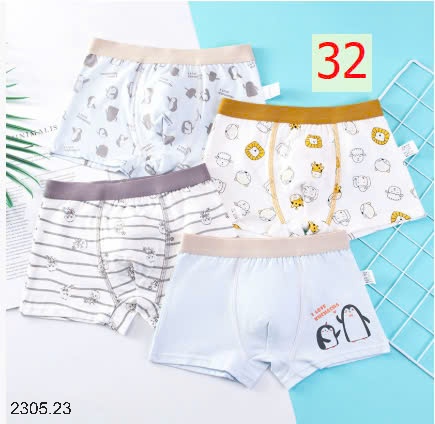25HA2305.23 - SET 4 QUẦN SỊP ĐÙI BÉ TRAI