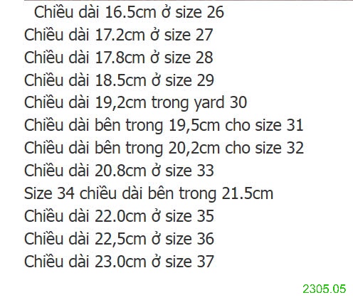 25HA2305.05 - SANDAL RỌ THOÁNG KHÍ CHO BÉ