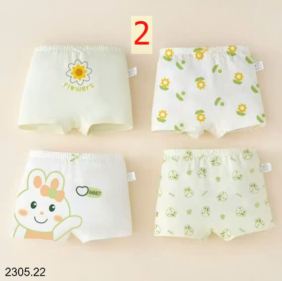 25HA2305.22 - SET 4 QUẦN CHÍP BÉ GÁI