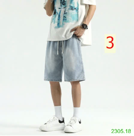 25HA2305.18 - QUẦN SHORT JEAN ỐNG RỘNG CHO NAM