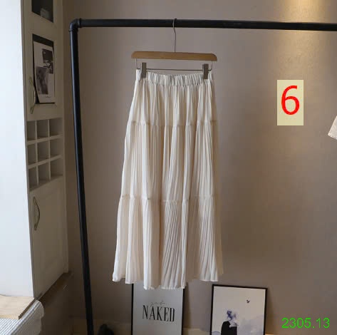 25HA2305.13 - CHÂN VÁY VOAN XẾP LY DÁNG DÀI